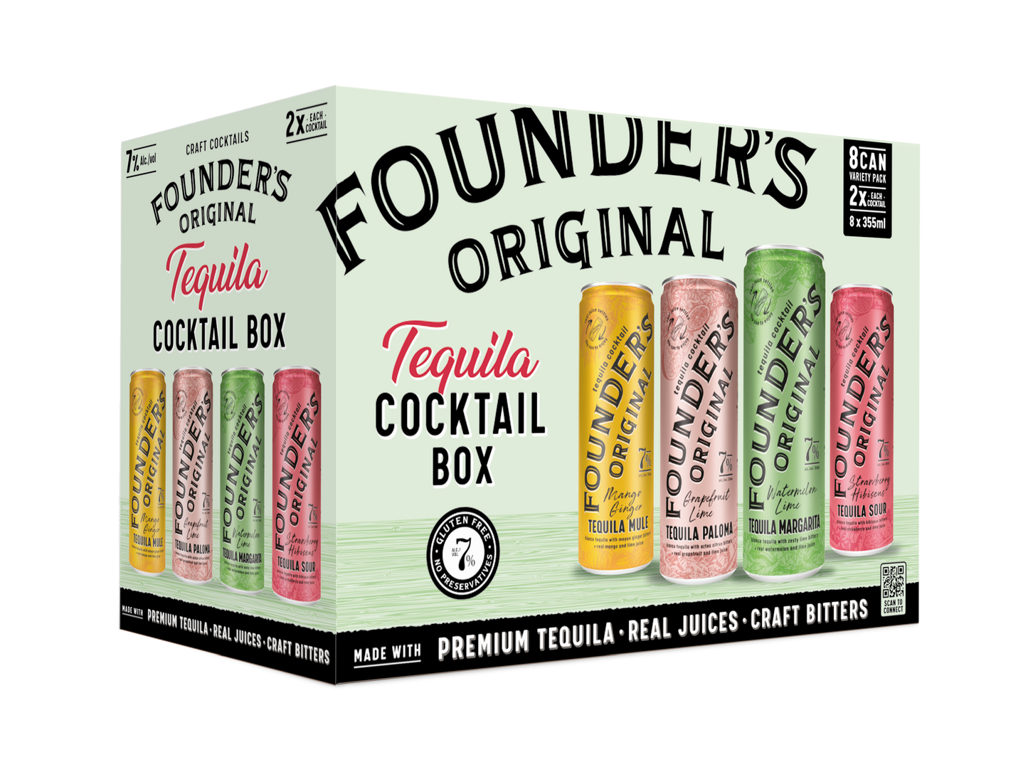 TEQUILA COCKTAIL BOX 8 PACK // 3UNITS PER CASE 355ML – Founder's Original