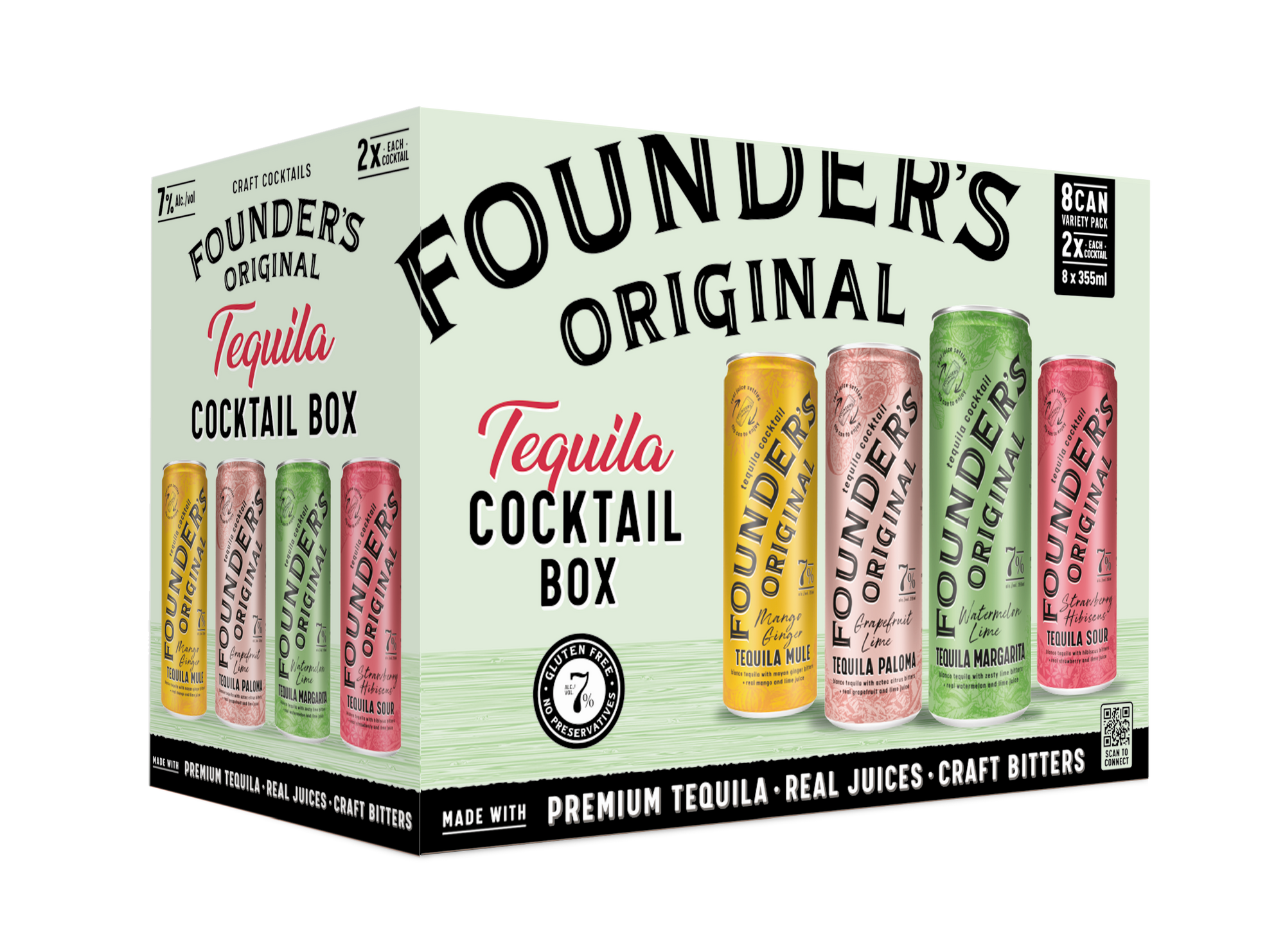 TEQUILA COCKTAIL BOX 8 PACK // 3UNITS PER CASE 355ML